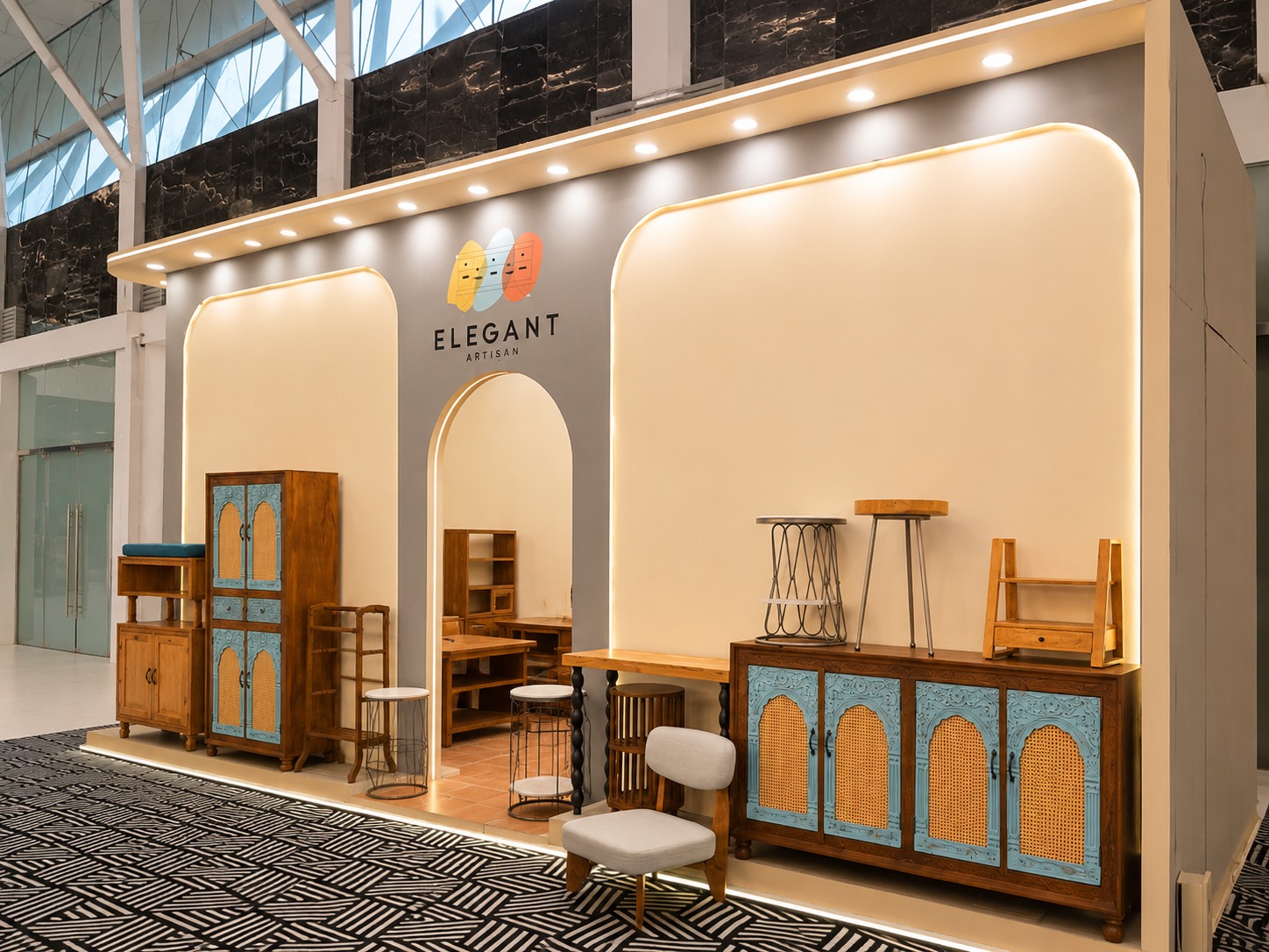expert exhibition booth design_ for India Warehousing and Logistics Show